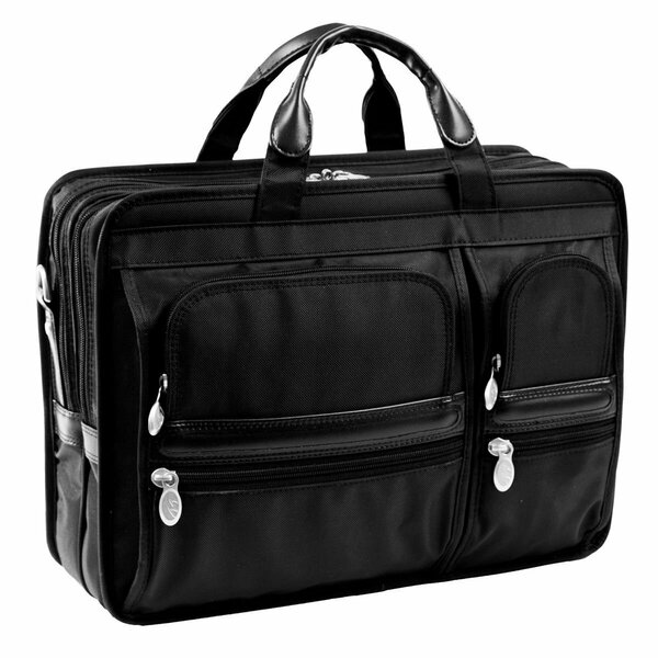 A1 Luggage 5843 Hubbard Nylon Double Compartment Case A12611602
